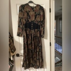 Vintage 90s Jessica Howard Paisley Dress
